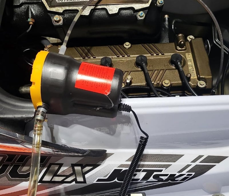 Amarine Made Oil Pump, Oil Extractor Pump 12V, 60w Oil Removal Pump for Oil Change, Electric Transfer Oil Pump, Easily Scavenge Oil from Cars, Motorcycles, RVs, Boats, and lawn Equipment - Image 5